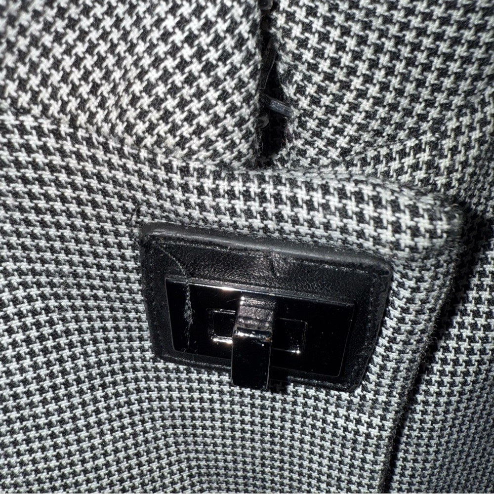 MNG Houndstooth Swing Coat Chic Size M Unique Vintage - Picture 4 of 10